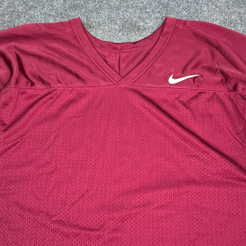Nike Football Practice Jersey Mens Size Large‎ Red Athletic Sportswear Blank